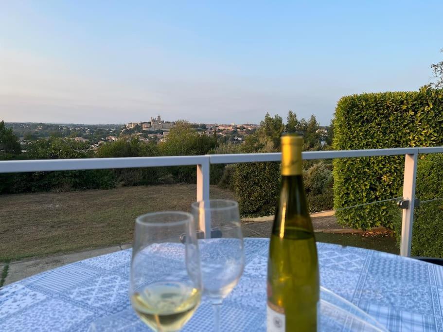 9 Ecluses Canal Du Midi-Maison T3 Belle Vue Avec Piscine Безьє Екстер'єр фото